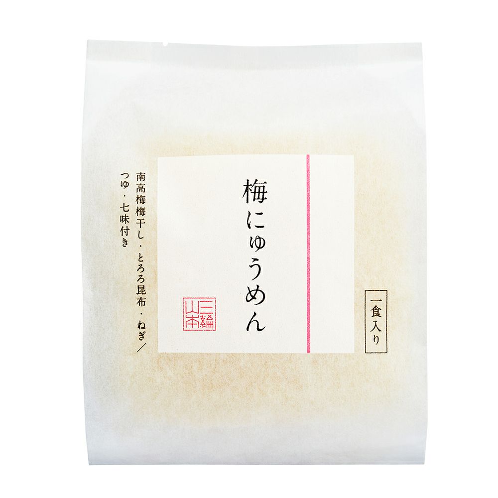 梅にゅうめん (C-U)【のし・包装不可】 | 三輪山本 手延べそうめん公式